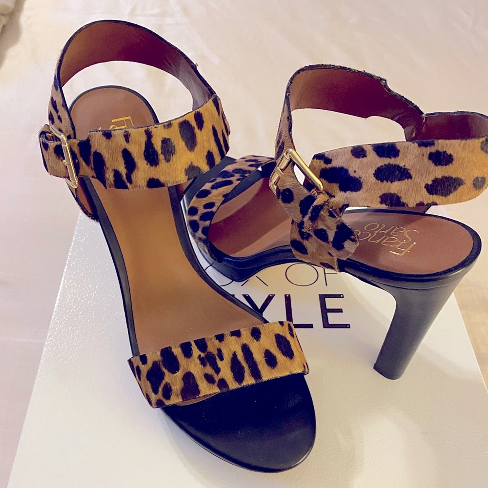 NWOT Franco Sarto Leopard Cheetah Heels